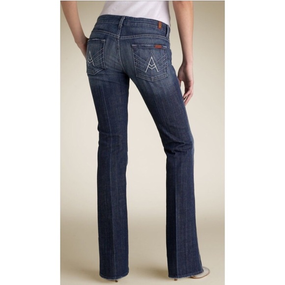 7 For All Mankind Denim - 7 Fam A Pocket Dark Wash Jeans 30
